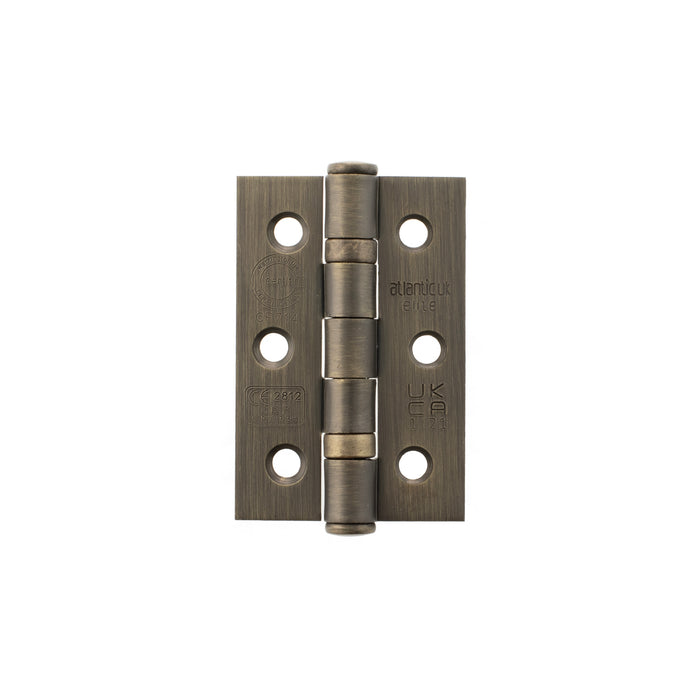 Atlantic CE Fire Rated Grade 7 Ball Bearing Hinges 3" x 2" x 2mm - Urban Bronze