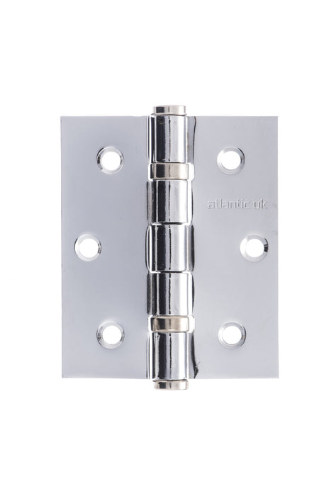 Atlantic Ball Bearing Hinges 3" x 2.5" x 2.5mm - Polished Chrome