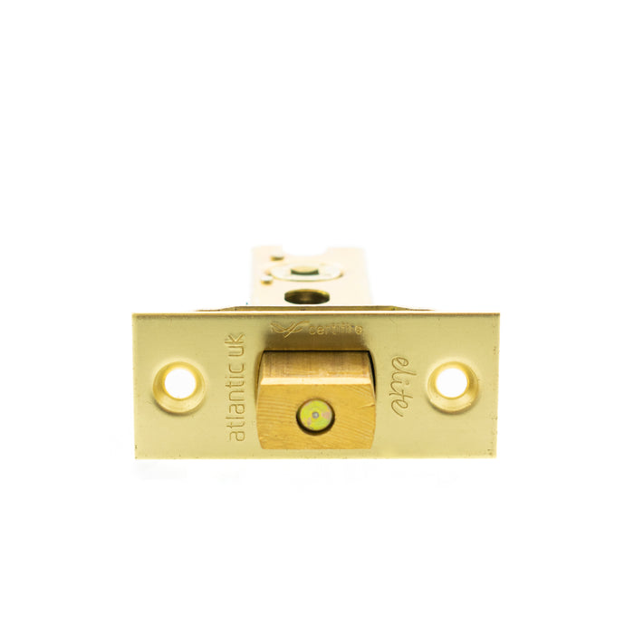 Atlantic Fire-Rated CE Marked Bolt Through Tubular Deadbolt 2.5" - Polished Brass