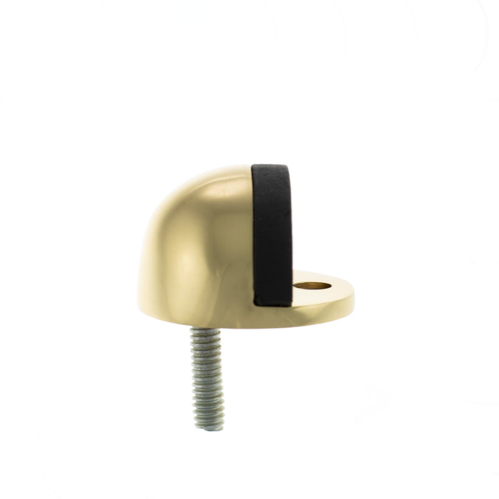 Atlantic Half-Moon Premium Floor Mounted Door Stop - Polished Brass