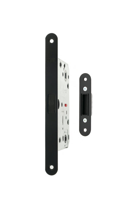 AGB Polaris 2XT Magnetic Bathroom Lock 60mm backset - Matt Black