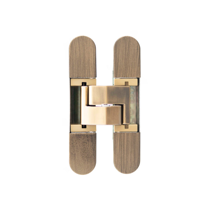 AGB Eclipse Fire Rated Adjustable Concealed Hinge - Matt Antique Brass