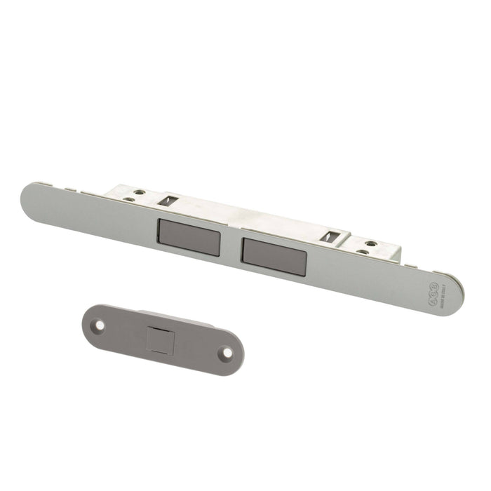 AGB Touch Adjustable magnetic door catch - Satin Chrome