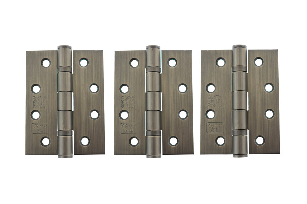 Atlantic Ball Bearing Hinges Grade 13 Fire Rated 4" x 3" x 3mm - Urban Bronze