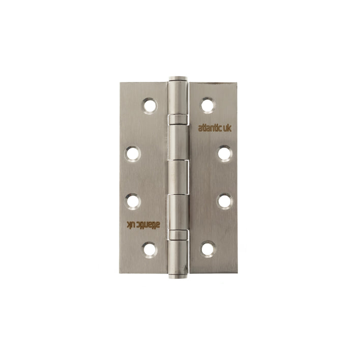 Atlantic Slim Knuckle Ball Bearing Hinges 4" x 2.5" x 2.5mm - Satin Stainless Steel