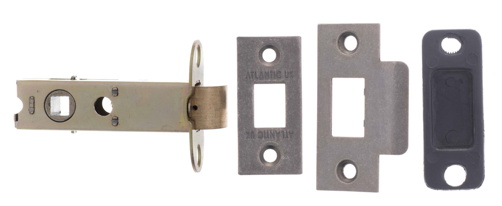 Atlantic Heavy Duty Bolt Through Tubular Latch 3" - Distressed Silver