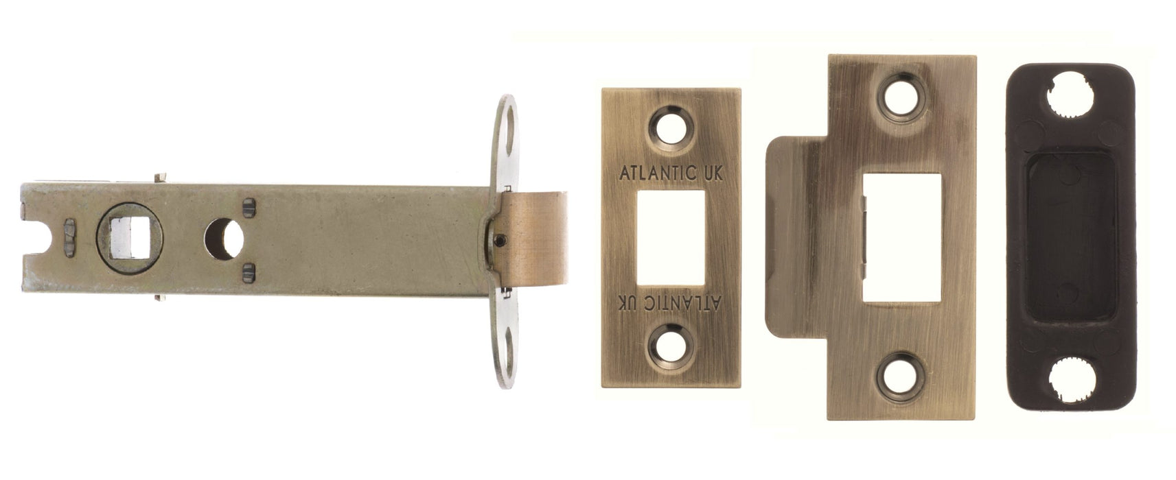 Atlantic Heavy Duty Bolt Through Tubular Latch 4" - Antique Brass