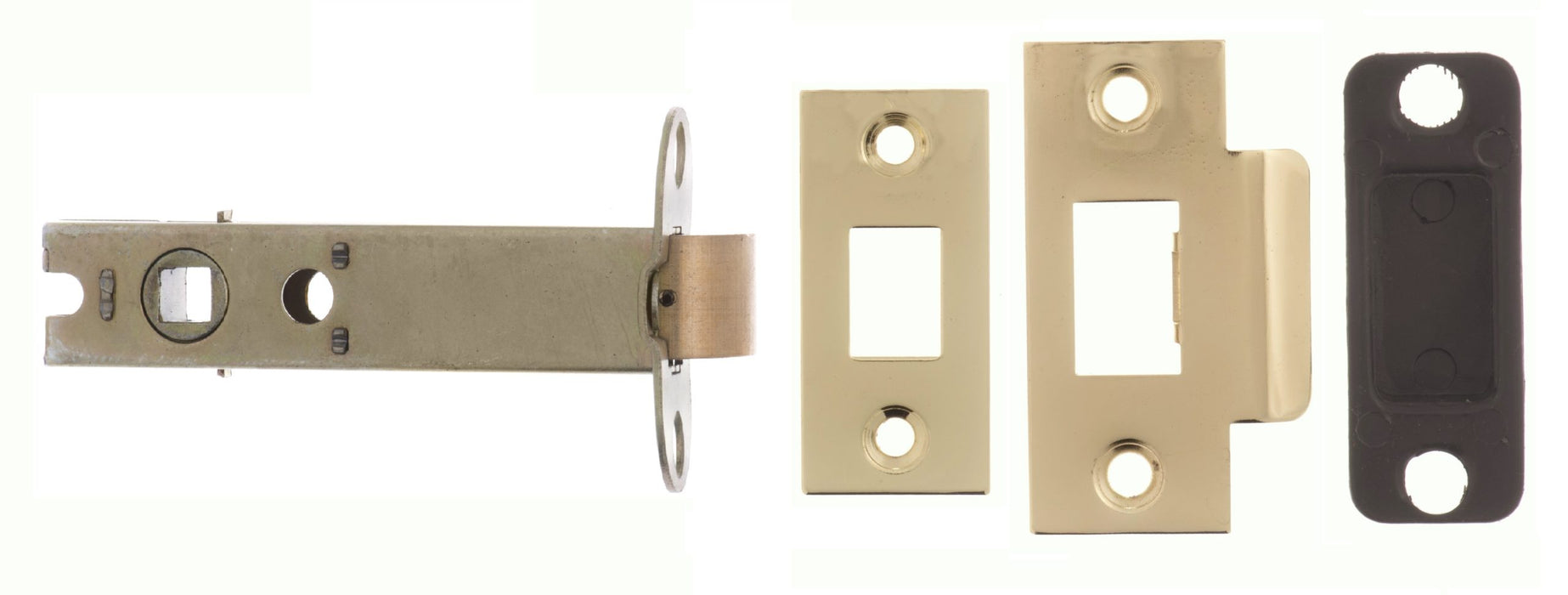 Atlantic Heavy Duty Bolt Through Tubular Latch 4" - Polished Brass