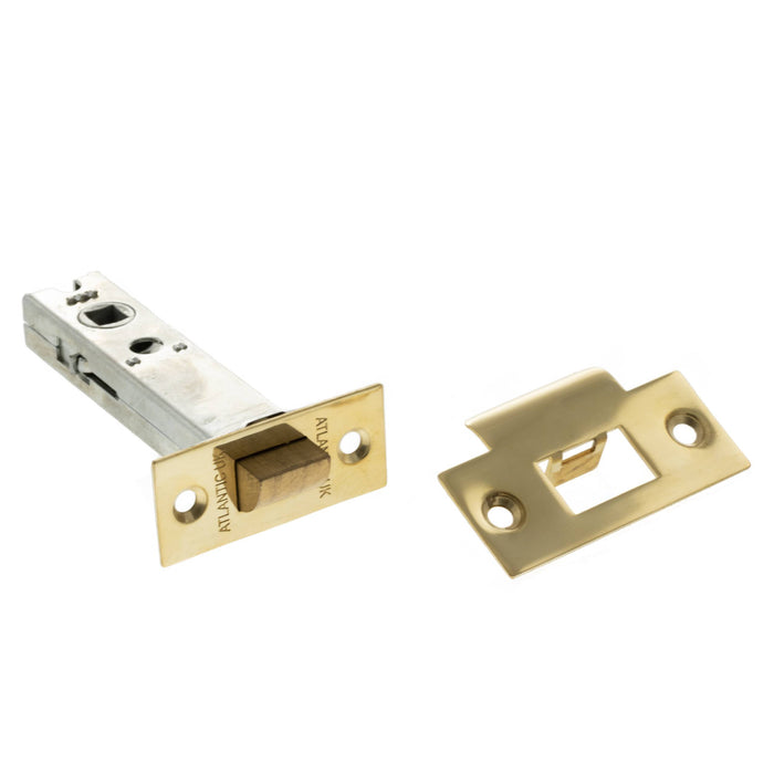 Atlantic Heavy Duty Bolt Through Tubular Latch 4" - Raw Brass