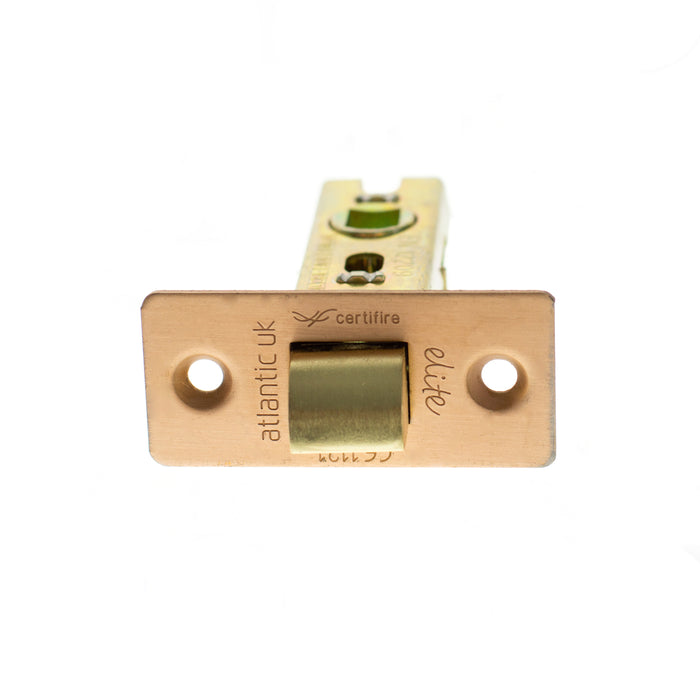 Atlantic Fire-Rated CE Marked Bolt Through Tubular Latch 2.5" - Urban Satin Copper