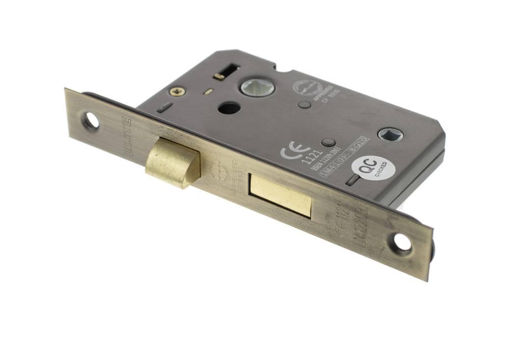 Atlantic Bathroom Lock CE 2.5" - Matt Antique Brass