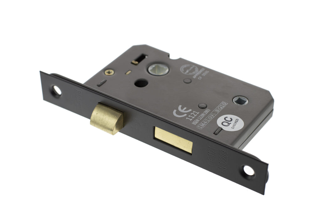 Atlantic Bathroom Lock CE 2.5" - Matt Black