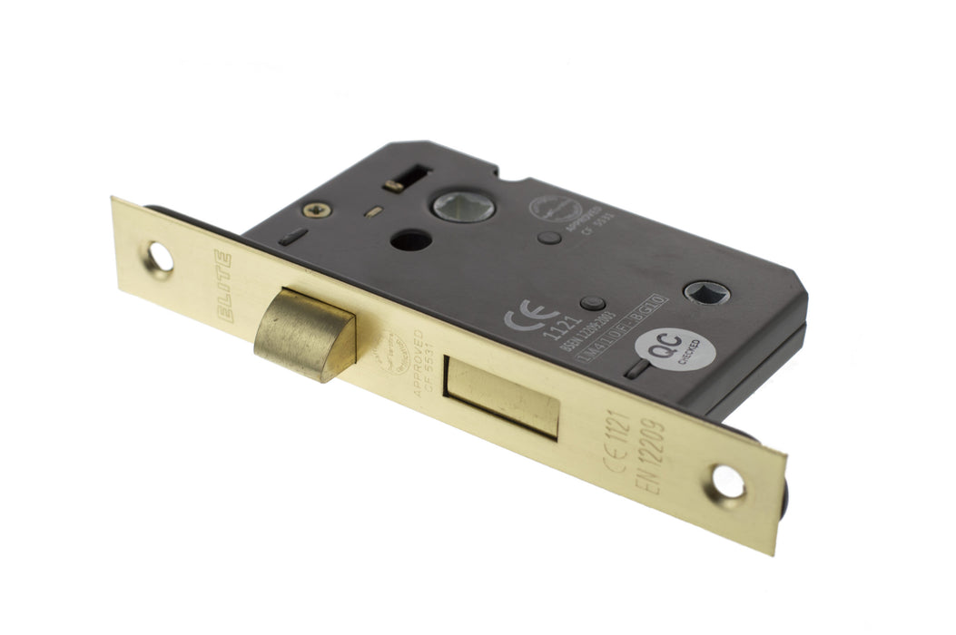 Atlantic Bathroom Lock CE 2.5" - Satin Brass