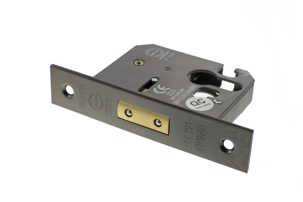 Atlantic Euro Deadlock CE 2.5" - Black Nickel