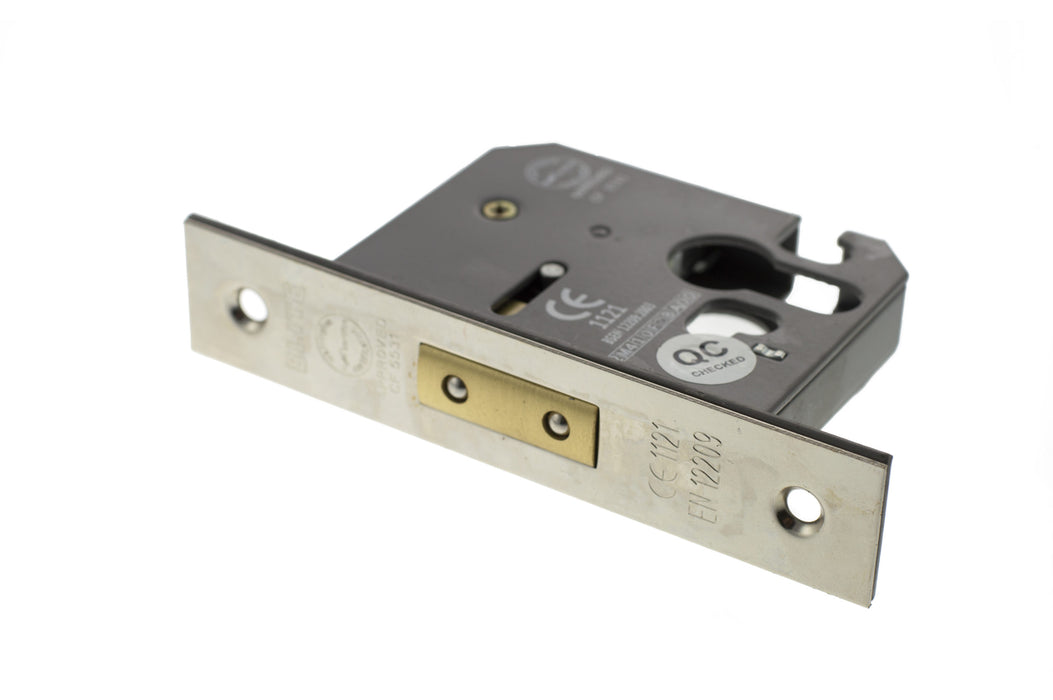 Atlantic Euro Deadlock CE 2.5" - Polished Nickel