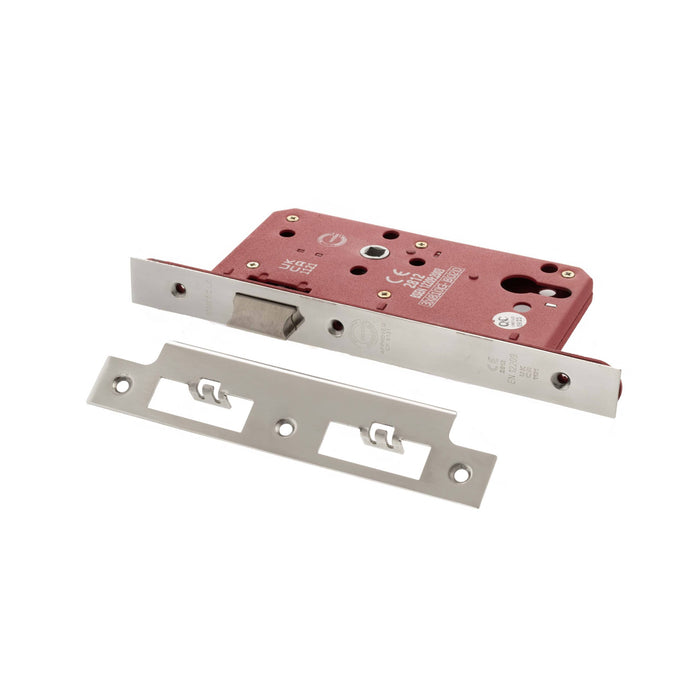 Atlantic DIN Latch 60mm backset - Polished Chrome