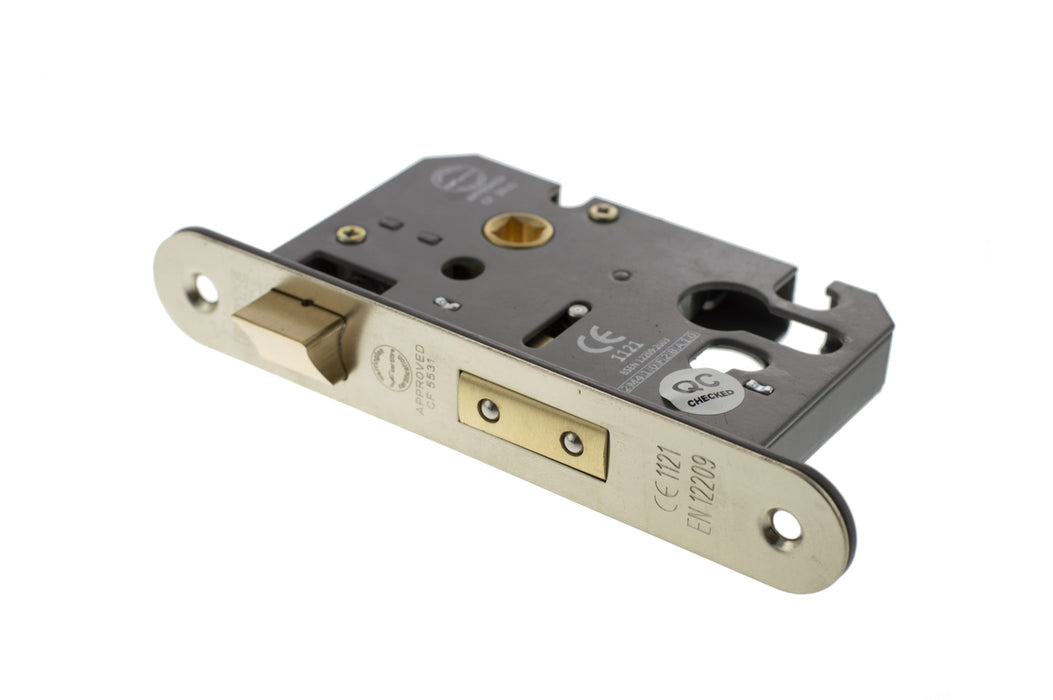 Atlantic Euro Radius Corner Sashlock CE 2.5" - Satin Nickel