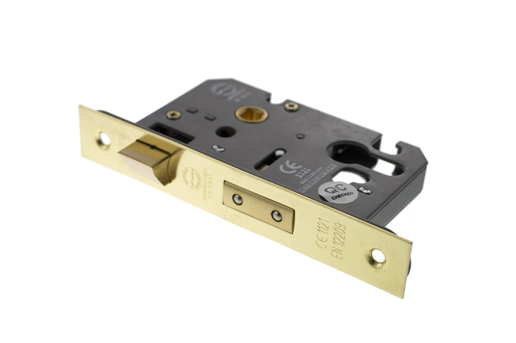 Atlantic Euro Sashlock CE 3" - Polished Brass