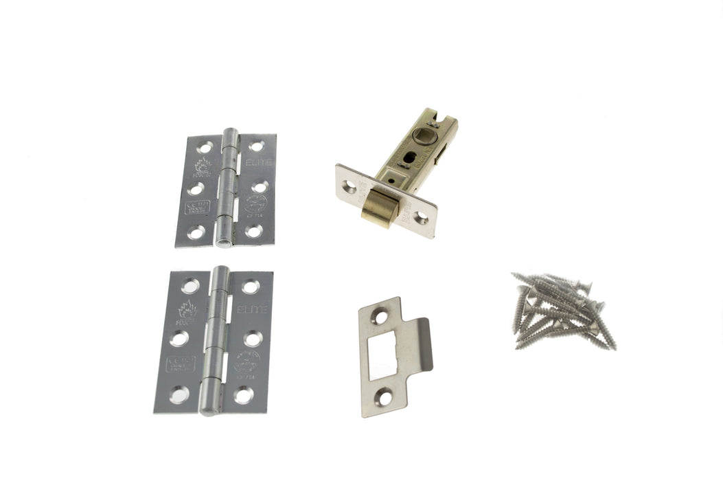 Atlantic Latch Pack CE 2.5" (Latch x1) + 3"x2" (Hinge x2) - Polished Nickel