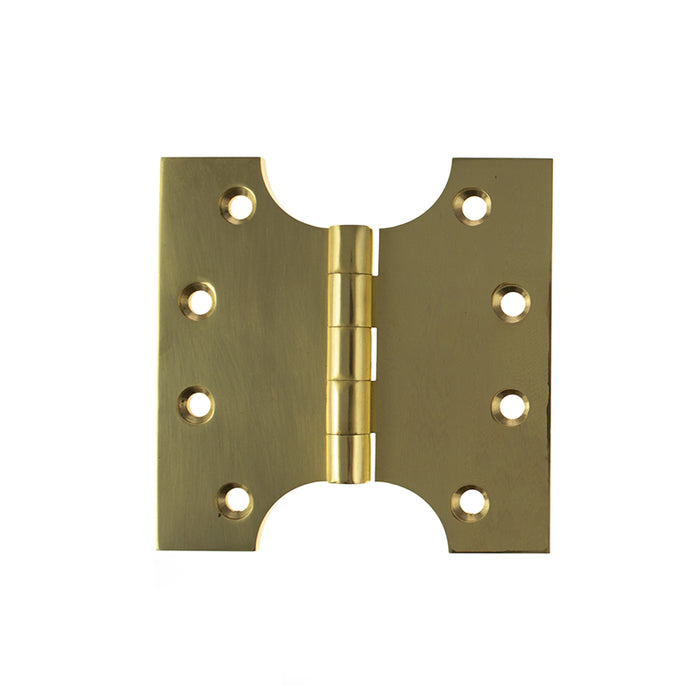 Atlantic Solid Brass Parliament Hinges 4" x 2" x 4mm - Polished Brass