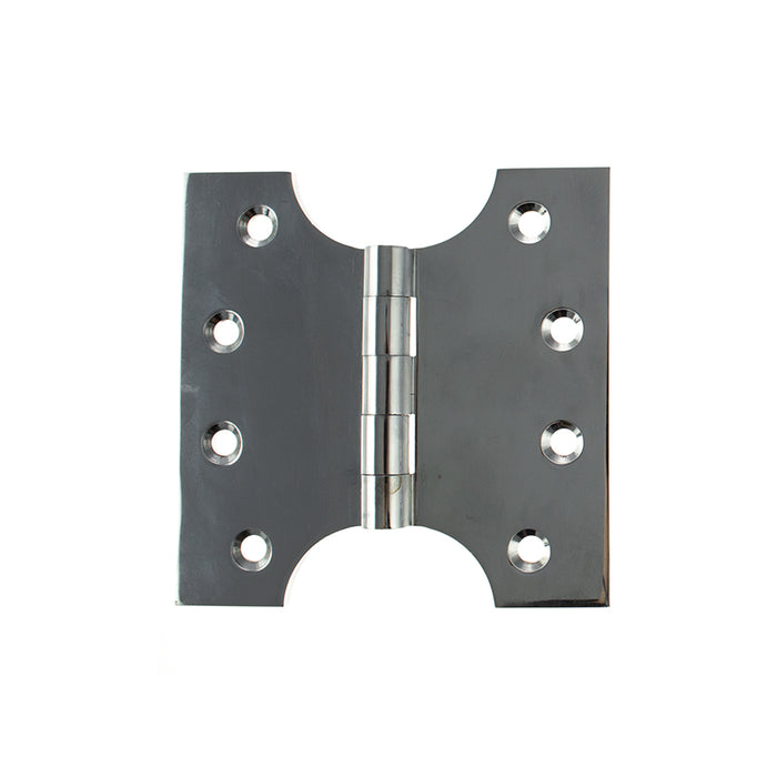 Atlantic Solid Brass Parliament Hinges 4" x 2" x 4mm - Polished Chrome