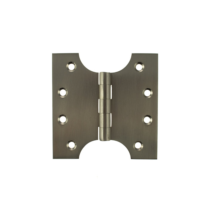 Atlantic Solid Brass Parliament Hinges 4" x 2" x 4mm - Satin Nickel