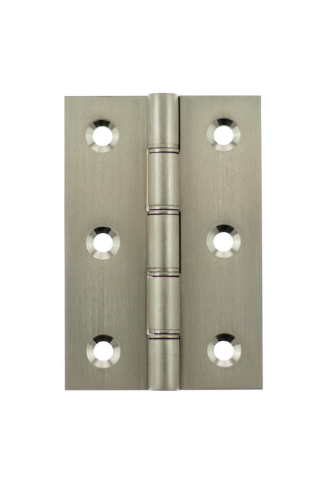 Atlantic Washered Hinges 3" x 2" x 2.2mm - Satin Nickel