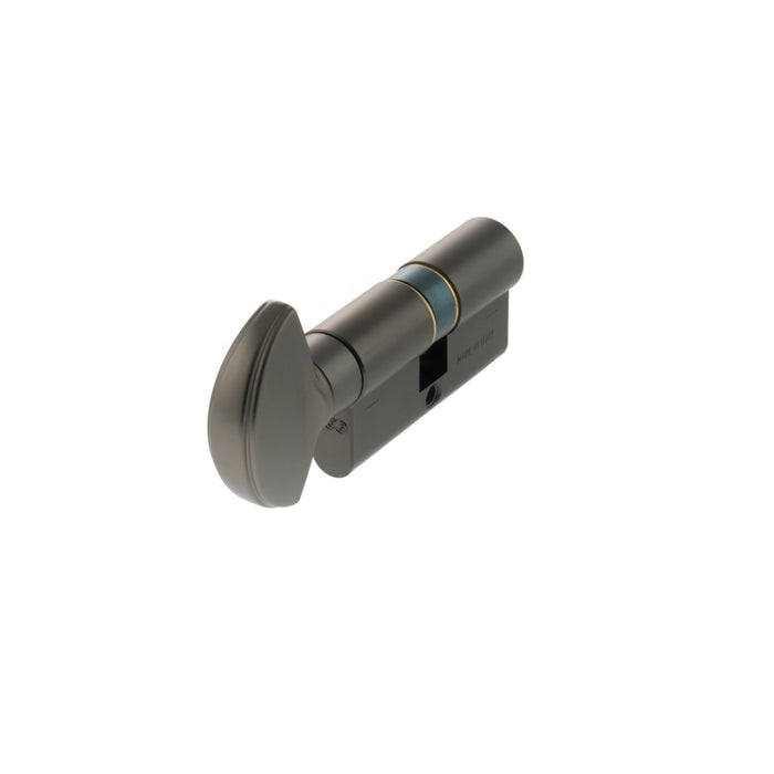 AGB Euro Profile 5 Pin Cylinder Key to Turn 30-30mm (60mm) - Black Nickel