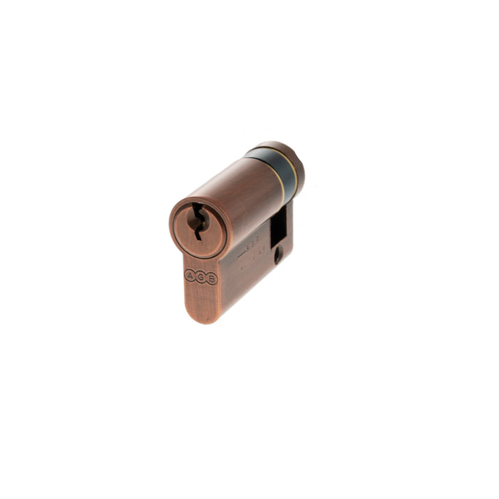 AGB 5 Pin Single Euro Cylinder 35-10mm (45mm) - Copper