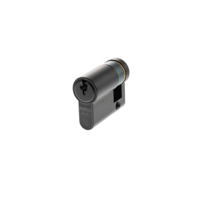 AGB 5 Pin Single Euro Cylinder 30-10mm (40mm) - Matt Black