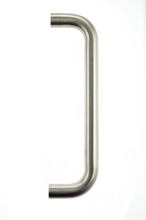 CleanTouch Pull Handle Bolt Through 225mm x 19mm - Satin Stainless Steel