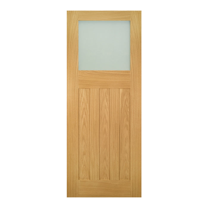 Cambridge Unfinished Oak Frosted Glaze Internal Door