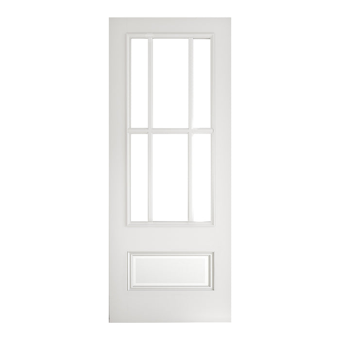 Canterbury White Primed Bevelled Glaze Internal Door