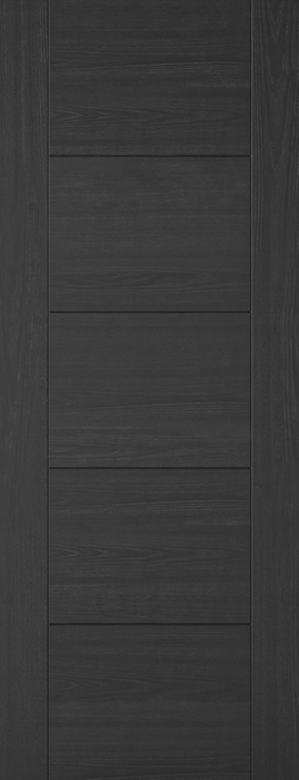 Charcoal Black Vancouver 5 Panel Pre-Finished Internal Door