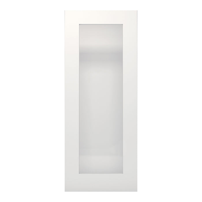 Denver White Primed Frosted Glaze Internal Door