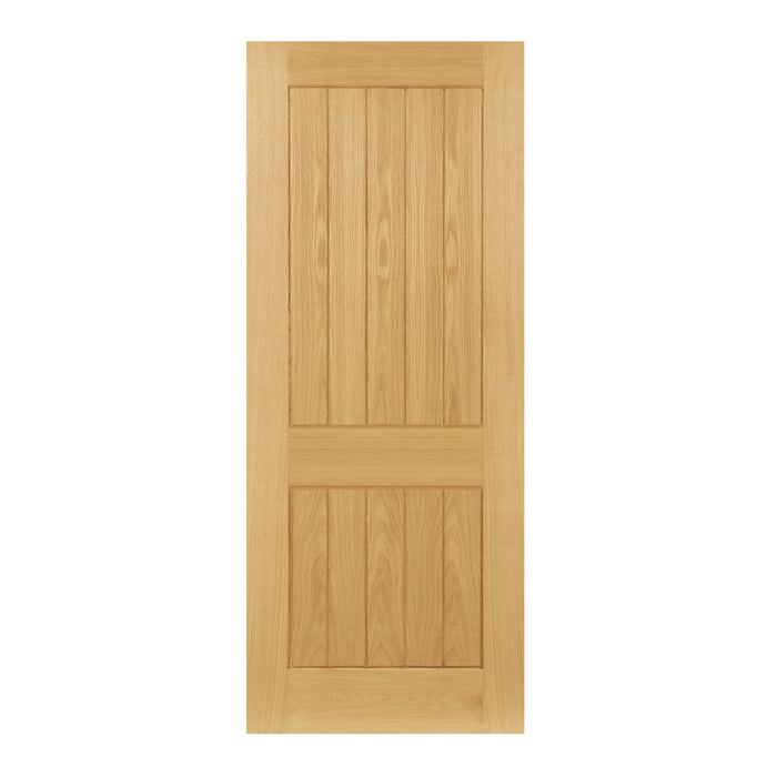 Ely Pre-Finished Oak 2 Panel Internal Fire Door