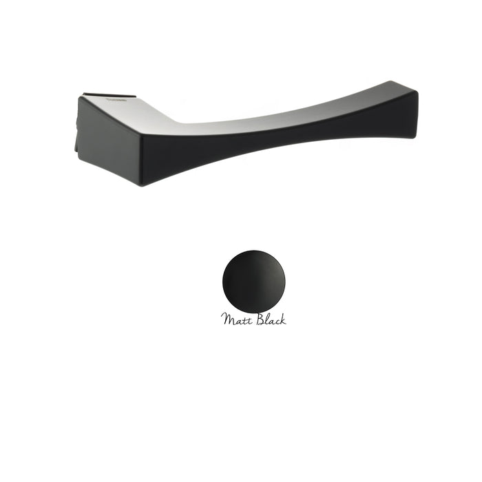 Forme Artemide Lever Door Handle on Concealed Square Rose - Matt Black