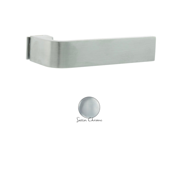 Forme Monza Lever Door Handle on Concealed Square Rose - Satin Chrome