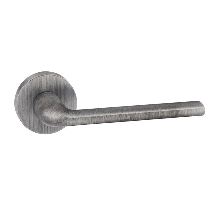 Forme Milly Lever Door Handle on Minimal Round Rose - Urban Graphite