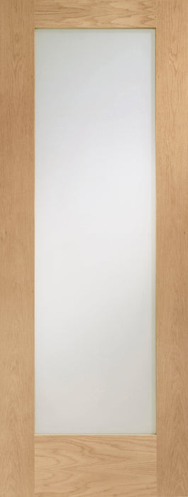 Oak Pattern 10 Clear Glass Unfinished Internal Door