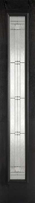 GRP Sidelight Black Glazed 1 Light Elegant Pre-Finished External Composite Door