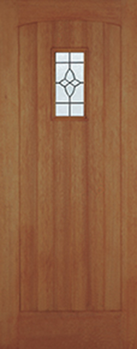 Hardwood Cottage Glazed 1 Light Unfinished External Door