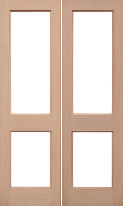 Hemlock Unglazed 2XGG Pairs Unfinished External French Doors