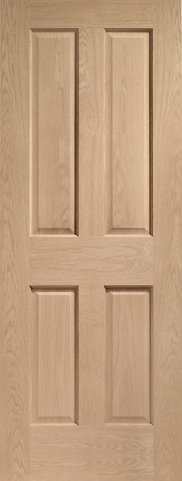 Oak Victorian 4 Panel Unfinished Internal Door