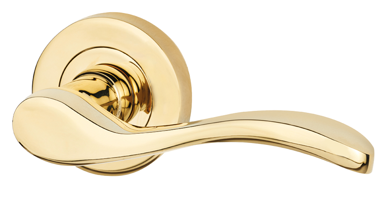 Ariel Polished Brass Privacy Handle Hardware Pack