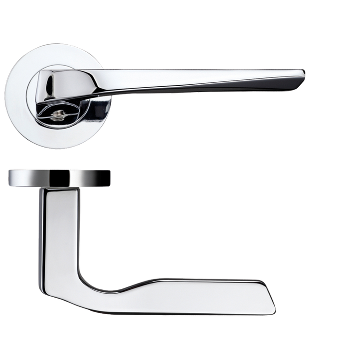 Carina Polished Chrome Privacy Handle Hardware Pack