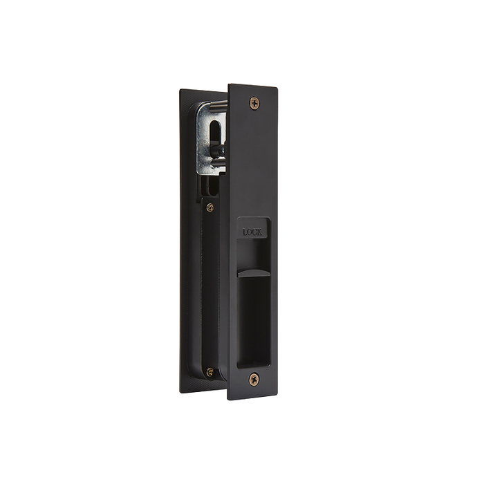 Gemini Matt Black Pocket Door Privacy Sliding Lock