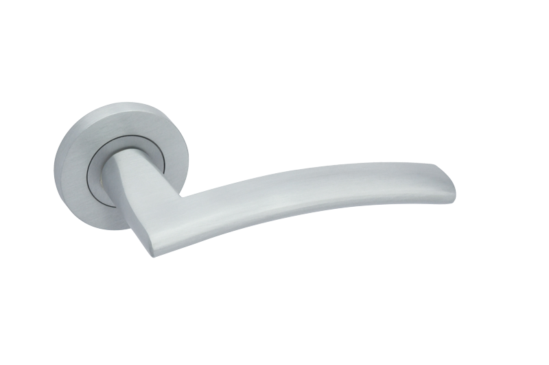 Genoa Satin Chrome Handle Hardware Privacy Pack