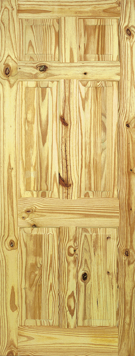 Knotty Pine 6 Panel Unfinished Internal Door