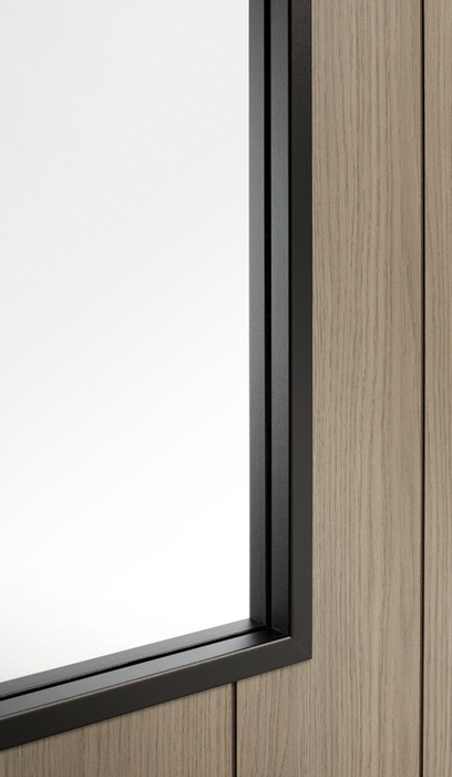 Light Grey Laminate Monaco Glazed Pre-Finished Internal Door